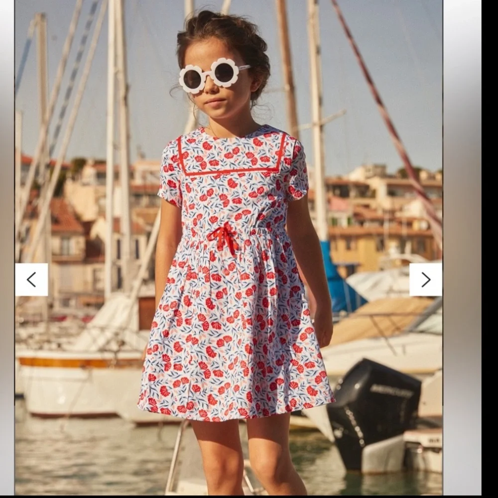 Sergent Major Floral Sailor Dress